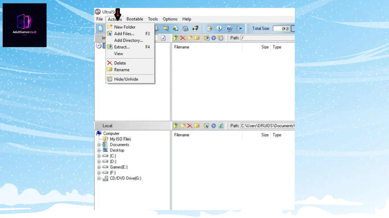 how to use UltraISO